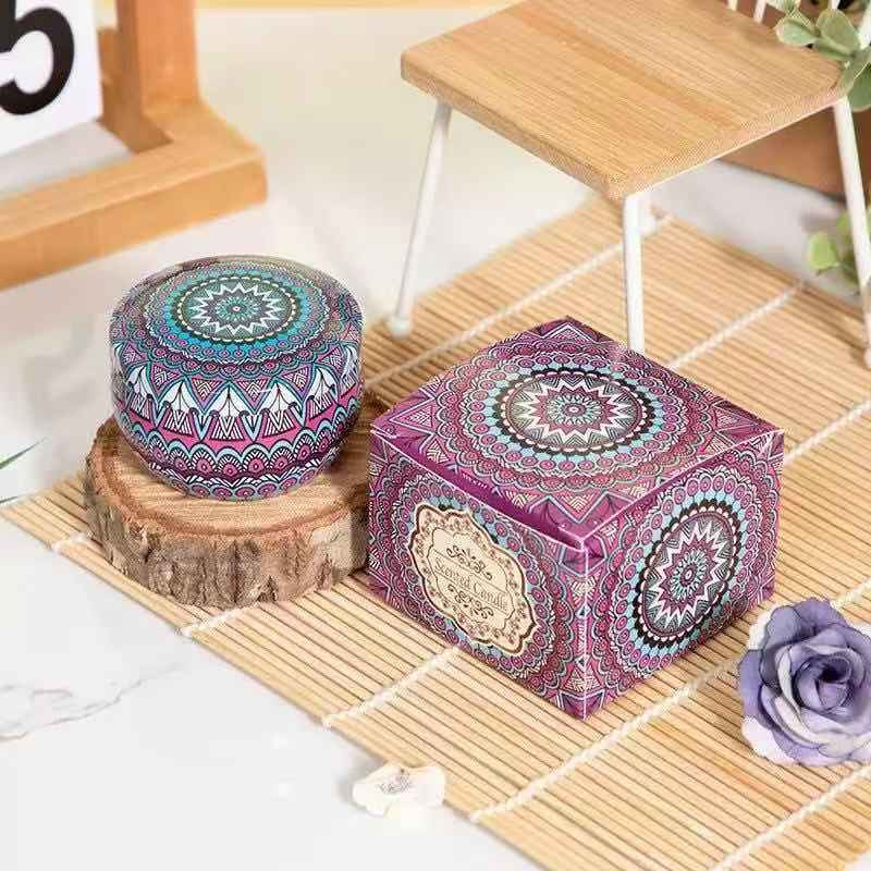 свеча 6*4cm фиолетовая