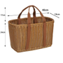 20*29*15cm+24*40*19cm нобор из 2шт (2 в 1 в наборе) 2 Корзина для хранения