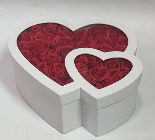 коробка30.5x28x11cm( 16.2x14.5cm белая